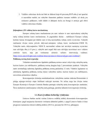 EURO ĮVEDIMO GALIMYBĖS LIETUVOJE. Paveikslėlis 6