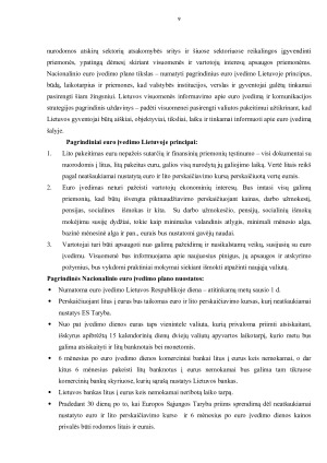 EURO ĮVEDIMO GALIMYBĖS LIETUVOJE. Paveikslėlis 9