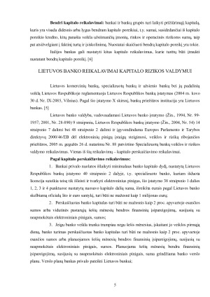 Europos Sąjungos šalies – Italijos – Centrinio banko reikalavimai kapitalo rizikos valdymui. Paveikslėlis 5