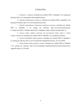 Europos Sąjungos šalies – Italijos – Centrinio banko reikalavimai kapitalo rizikos valdymui. Paveikslėlis 8