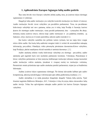 Europos Sąjungos šalių apibendrinta patirtis audito srityje. Paveikslėlis 4