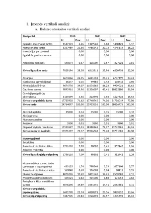 Finansinė įmonės analizė investiciniu požiūriu. Paveikslėlis 3