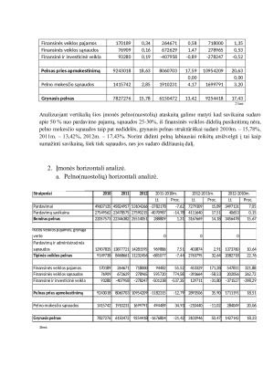 Finansinė įmonės analizė investiciniu požiūriu. Paveikslėlis 6