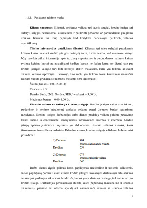 FINANSINĖS PASLAUGOS VALIUTOS KEITIMAS, FINANSINIS TARPININKAVIMAS. Paveikslėlis 5