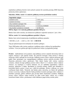 Finansinės rizikos rūšys pagal Basel 3 (2) ir palūkanų normos rizikos valdymo metodai. Paveikslėlis 10