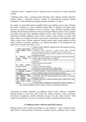 Finansinės rizikos rūšys pagal Basel 3 (2) ir palūkanų normos rizikos valdymo metodai. Paveikslėlis 5