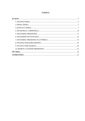 Finansinių priemonių platinimo ir rizikos valdymo analizė
