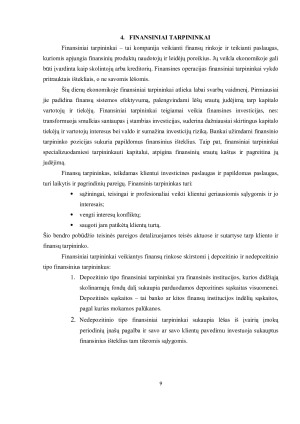 Finansinių priemonių platinimo ir rizikos valdymo analizė. Paveikslėlis 9