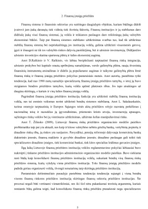 FINANSŲ INSTITUCIJŲ PRIEŽIŪRA (2). Paveikslėlis 5