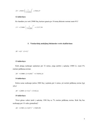 Finansų pagrindai ir pinigų laiko vertės uždaviniai. Paveikslėlis 5