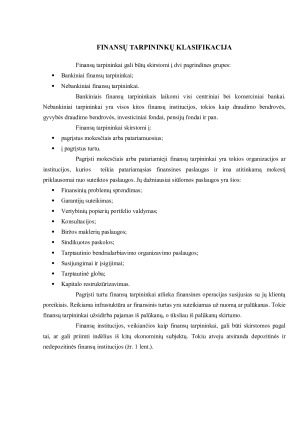 FINANSŲ RINKŲ TARPININKŲ TIPAI IR JŲ ANALIZĖ. Paveikslėlis 7