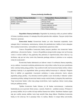 FINANSŲ RINKŲ TARPININKŲ TIPAI IR JŲ ANALIZĖ. Paveikslėlis 8