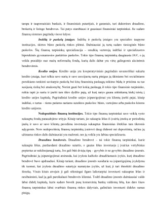 FINANSŲ RINKŲ TARPININKŲ TIPAI IR JŲ ANALIZĖ. Paveikslėlis 9