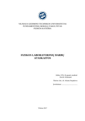 Radioaktyviojo β spinduliavimo šaltinio aktyvumo tyrimas