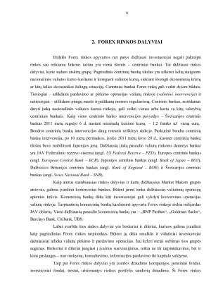 FOREX UŽSIENIO VALIUTŲ RINKOS. Paveikslėlis 6