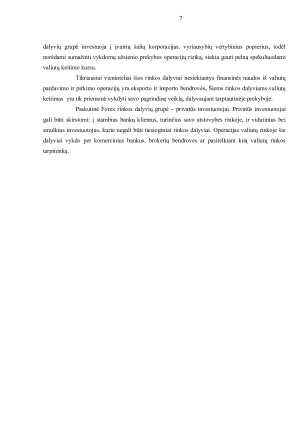 FOREX UŽSIENIO VALIUTŲ RINKOS. Paveikslėlis 7