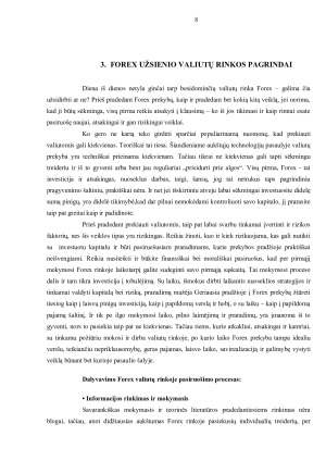 FOREX UŽSIENIO VALIUTŲ RINKOS. Paveikslėlis 8