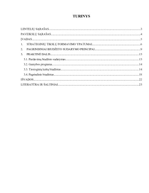 GAMYBINĖS ĮMONĖS BIUDŽETO SUDARYMAS. Paveikslėlis 2