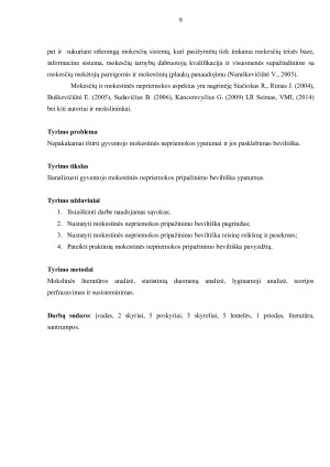 GYVENTOJO MOKESTINĖS NEPRIEMOKOS PRIPPAŽINIMAS BEVILTIŠKA PAGRINDAI, TEISINĖ REIKŠMĖ IR PASEKMĖS. Paveikslėlis 9