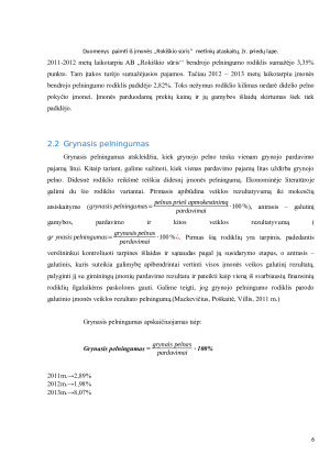 ĮMONĖS ,,ROKIŠKIO SŪRIS‘‘ FINANSINIŲ RODIKLIŲ APŽVALGA. Paveikslėlis 6