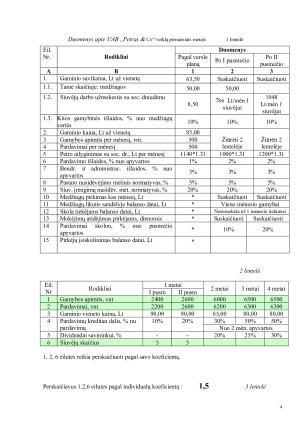 Įmonės „PETRAS & CO” pirmų, antrų, trečių ir ketvirtų veiklos metų finansinė analizė. Paveikslėlis 4
