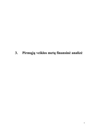 Įmonės „PETRAS & CO” pirmų, antrų, trečių ir ketvirtų veiklos metų finansinė analizė. Paveikslėlis 6