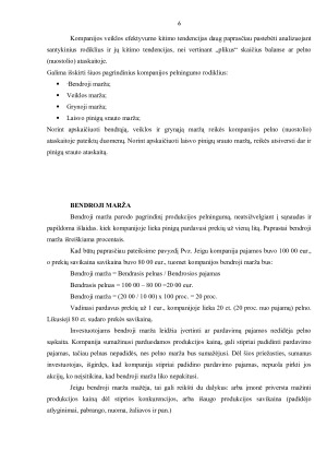 ĮMONĖS PELNINGUMAS IR JO REGULIAVIMO BŪDAI. Paveikslėlis 6