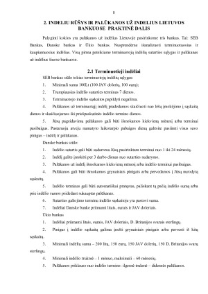 INDĖLIŲ RŪŠYS IR PALŪKANOS UŽ INDĖLIUS LIETUVOS BANKUOSE. INDĖLIŲ DRAUDIMAS. Paveikslėlis 8