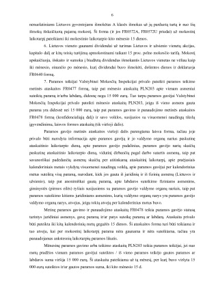 INFORMACIJA, KURIĄ PRIVALU PATEIKTI VALSTYBINEI MOKESČIŲ INSPEKCIJAI. Paveikslėlis 6
