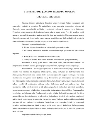 INVESTAVIMAS Į AKCIJAS. Paveikslėlis 3