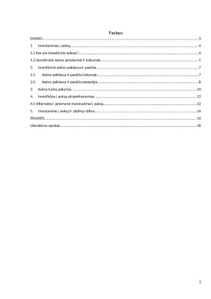 Investavimas į auksą. Paveikslėlis 2