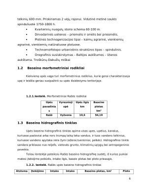 Rašės upės baseino vandens išteklių naudojimas ir apsauga. Paveikslėlis 6