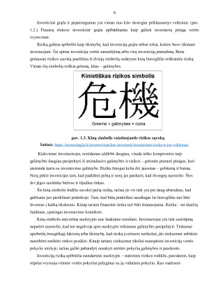 INVESTAVIMO PROCESO ANALIZĖ. Paveikslėlis 8