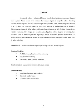 INVESTICIJOS Į AUKSĄ. Paveikslėlis 3