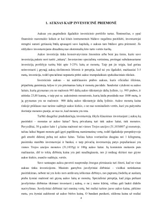 INVESTICIJOS Į AUKSĄ. Paveikslėlis 4