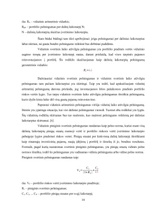 INVESTICIJŲ VALDYMO PROCESAS. Paveikslėlis 10