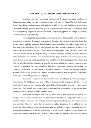 INVESTICIJŲ VALDYMO PROCESAS. Paveikslėlis 4