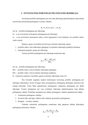 INVESTICIJŲ VALDYMO PROCESAS. Paveikslėlis 9