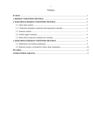 Investicinės rizikos įvertinimo metodai. Paveikslėlis 2