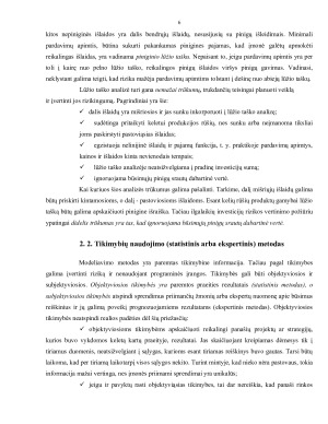 Investicinės rizikos įvertinimo metodai. Paveikslėlis 6