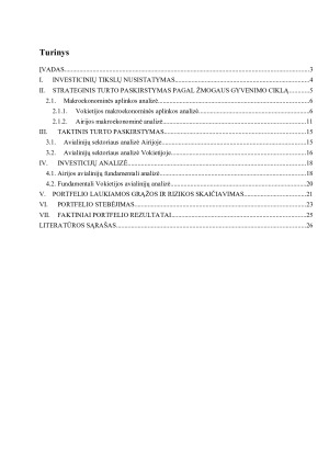Investicinio portfelio formavimas iš skirtingų priemonių dvejose šalyse