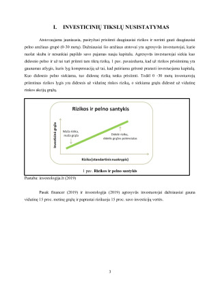 Investicinio portfelio formavimas iš skirtingų priemonių dvejose šalyse. Paveikslėlis 3