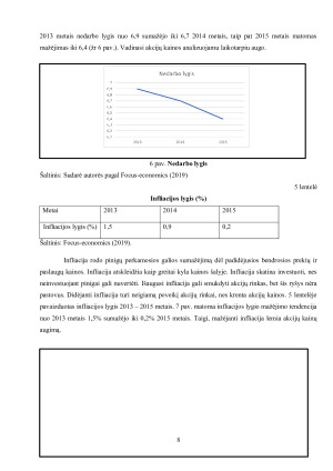 Investicinio portfelio formavimas iš skirtingų priemonių dvejose šalyse. Paveikslėlis 8