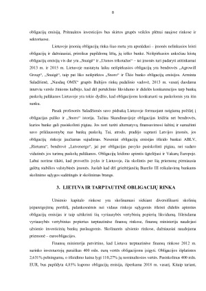 LIETUVA IR TARPTAUTINĖ OBLIGACIJŲ RINKA. Paveikslėlis 8