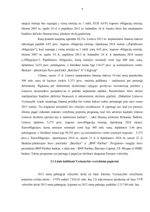 LIETUVA IR TARPTAUTINĖ OBLIGACIJŲ RINKA. Paveikslėlis 9