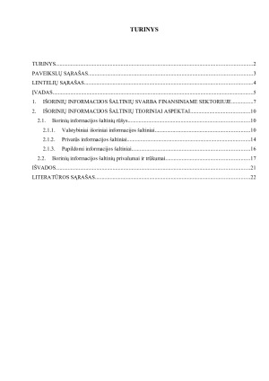IŠORINIAI INFORMACIJOS ŠALTINIAI. Paveikslėlis 2