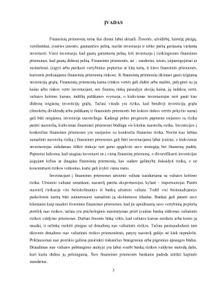 IŠVESTINĖS FINANSINĖS PRIEMONĖS IR INVESTAVIMO Į JAS RIZIKOS. Paveikslėlis 3