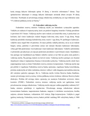 JAV MONETARINĖ POLITIKA.FEDERALINIS REZERVO FONDAS. Paveikslėlis 10