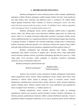 KAPITALO PELNINGUMO RODIKLIŲ ANALIZĖ. Paveikslėlis 6