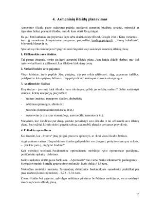 KASDIENIŲ IŠLAIDŲ PLANAVIMAS. Paveikslėlis 10